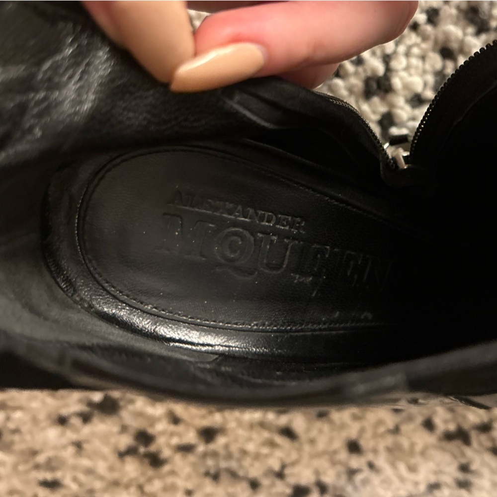 Alexander McQueen Black Booties - Picture 5 of 7